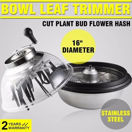16 inch bowl shape grass cutter Tumble Leaf Trimmer Cutter Bowl manual leaf cutter