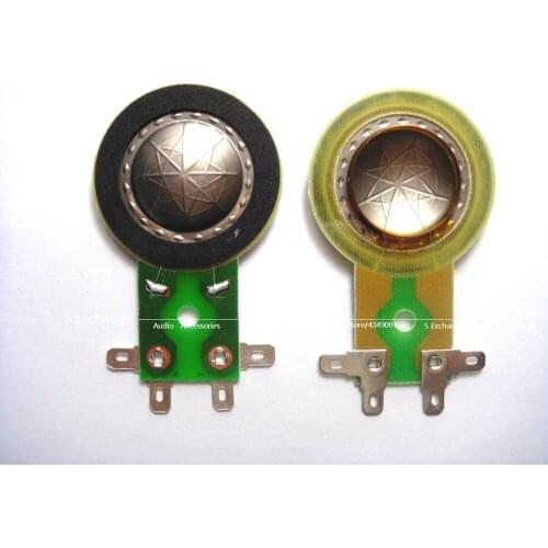2PCS 25.5mm Voice Coil Horn Tweeter Diaphragm Titanium Film Copper Clad Aluminum Round 25.4MM Speaker Repair Short Frame
