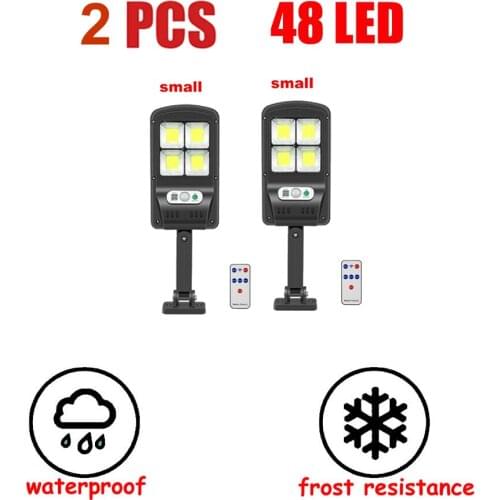 2 pcs tabular oblong Solar Light Outdoor Solar Lamp PIR Motion Sensor Wall Light Waterproof emergency Sunlight for Garden Decora