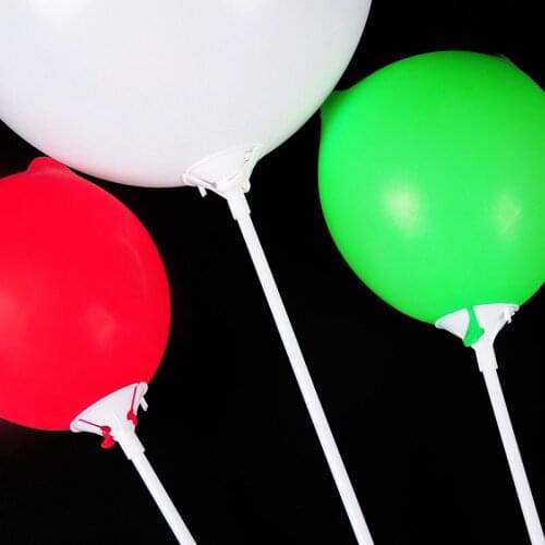20pcs 32cm Balloons Holder Sticks with Cup Latex Balloon Stick White PVC Rods Party Supplies Party Decoration Accessories