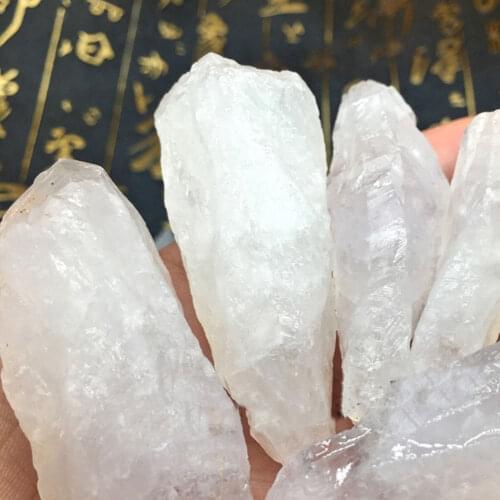 50G 4-6cm Natural Raw White Quartz Crystal Rough Stone Specimen Healing Crystal Natural Stone Minerals Rock