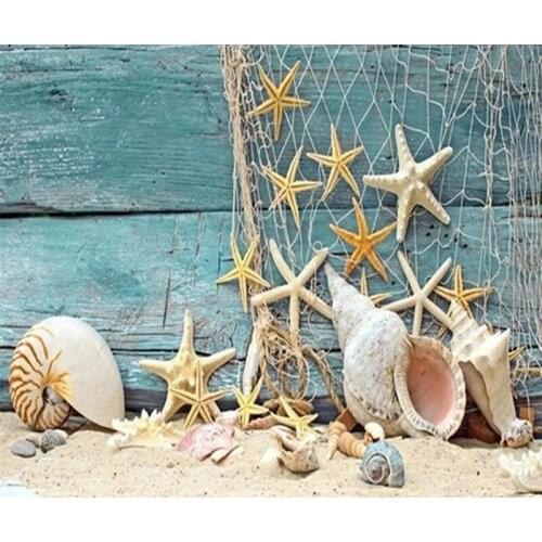 Diamond Painting Cross Stitch Beach Shell Conch Full Square Round Diy 5d Diamond Embroidery Picture Rhinestone Art