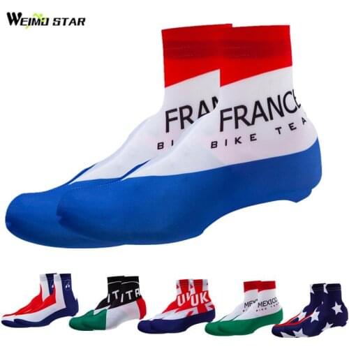 Weimostar National Team Cycling Shoe Cover Men Dustproof Bike Shoe Cover Windproof Cycling Overshoes Racing Bicycle Shoes Cover