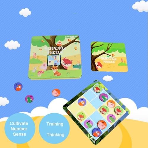 Sudoku Children Games Toys Educational Thinking Training Primary School Students Jiugongge Parent-Child Interactive Desktop Game