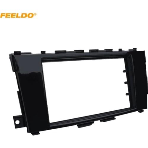 FEELDO Car 2DIN Fascia Panel Frame for Nissan Teana/Altima 2012+ Stereo Audio Fascia Panel Dash Trim Installation Kit#5020