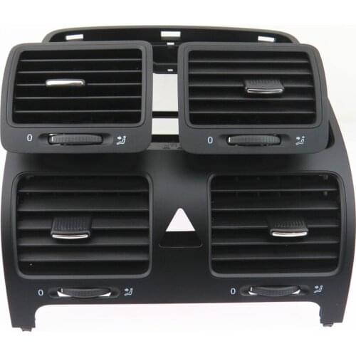 FHAWKEYEQ Black Dashboard Cooling A/C Outlet Air Vent Suit For VW Jetta MK5 Golf MK5 Rabbit 1K0 819 703 1K0 819 704 1KD 819 728