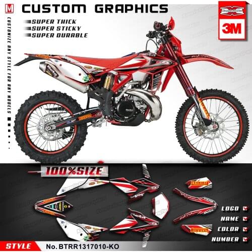 KUNGFU GRAPHICS MX Racing Decals Custom Sticker Kit Full Wrap Kit for Beta 250 300 350 390 430 480 RR 2013 2014 2015 2016 2017