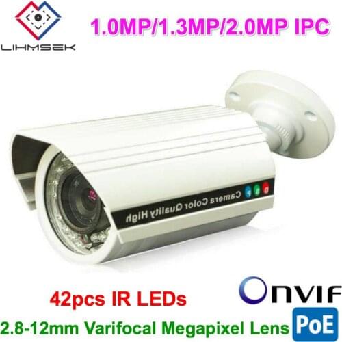 Lihmsek IP Network Wired Camera 1080P 960P 720P IP Camera Outdoor External Use Support iPhone android Mobile Viewing, Free Ship