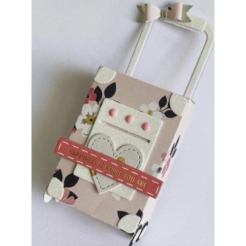 KSCRAFT Luggage Metal Cutting Dies Stencils for DIY Scrapbooking Decorative Embossing DIY Paper Cards