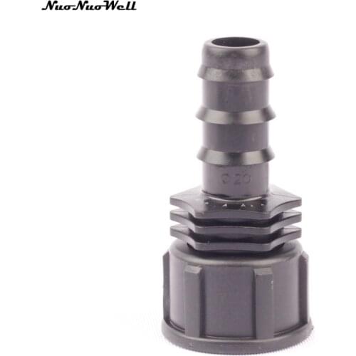 3pcs NuoNuoWell 3/4" Female Thread To 20mm Barb Hose Connector Pipe Coupling Garden Irrigation Fittings Veg Plot Drip System