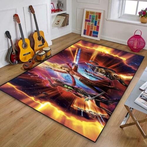Cartoon Guardians of the Galaxy Groot Playmat Kids Boys Rug Bedroom Carpert Bathroom Doormat Non-slip Baby Activity Yoga Mat