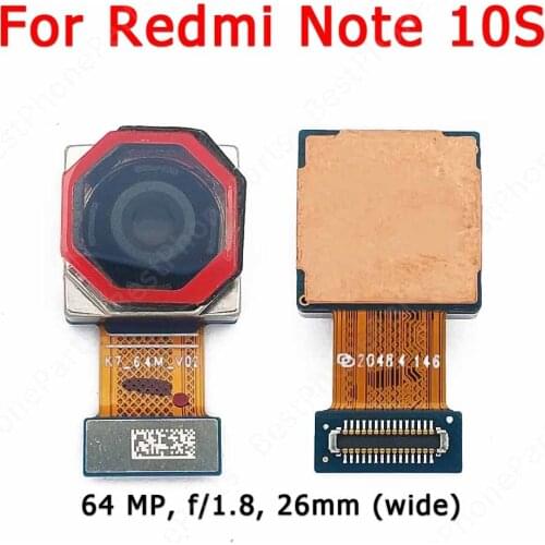 Original Back Camera For Xiaomi Redmi Note 10S Backside Rear Camera Module 64MP Flex Replacement Spare Parts