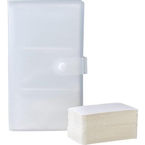 Transparent Jewelry Storage Book Jewelry Storage Organizer Bag Card Holder Movie Train Ticket Storage Souvenir Album