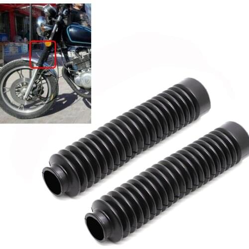 2X Front Fork Shock Absorber Dust Cover for Suzuki GN250 GN 250 Dust Proof Sleeve Protector Damping Rubber Gaiters Gators Boots