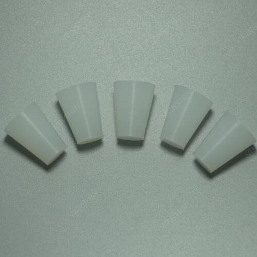0# Silicone Plug with Hole for Airlock Valve Bubbler Brew Wine Food Grade Silicone Rubber Stopper,Lab Test Tube Stopper,5PCS/LOT