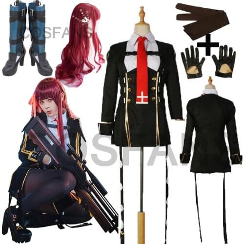 Girls Frontline Game cosplay Halloween party SOP UMP45 WA2000 cos Unisex Daily uniform customize cosplay costume women Wig shoes