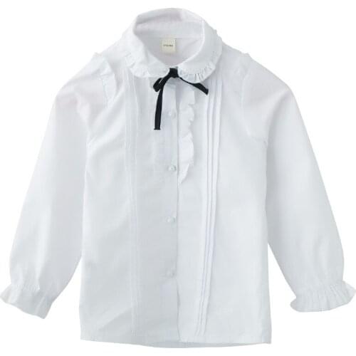 Girls Spring Tops Girls Solid Color Tops Girls School Spring Shirts Girls Clothing