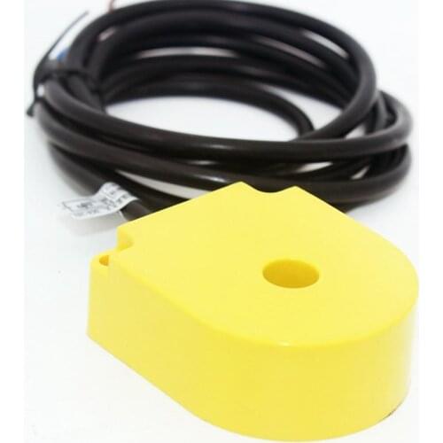 Yellow 10mm Hole DC 6-36V 3 Wire NPN N/O HX-DGS-10N Inductive Ring Proximity Sensor Switch For Metal Screw Spring