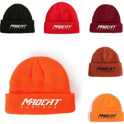 Winter Hats Beanie Bonnets Men Women Solid Woolen Cap Beanie Team Autumn Unisex Knitted Hat