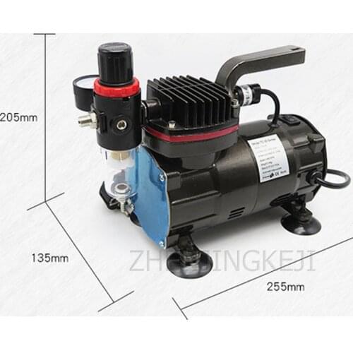 110V/220V Airbrush Air Pump Small Spray Paint Coloring Tools Furniture Repair Spray Pump Cake Spray Gun Air Pressure Adjustment