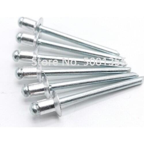 20-50pcs aluminum Countersunk rivet, M3M3.2M4M5 round head, pop rivet, decoration nail, hollow rivet, Core Pulling Rivet GB12617
