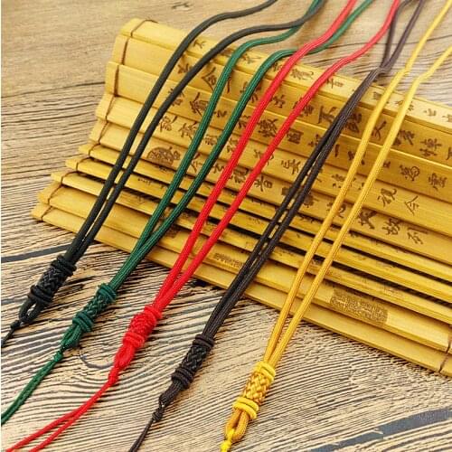 5pcs Hand Knited Necklace Silk Thread Knot Cord For Pendant-long