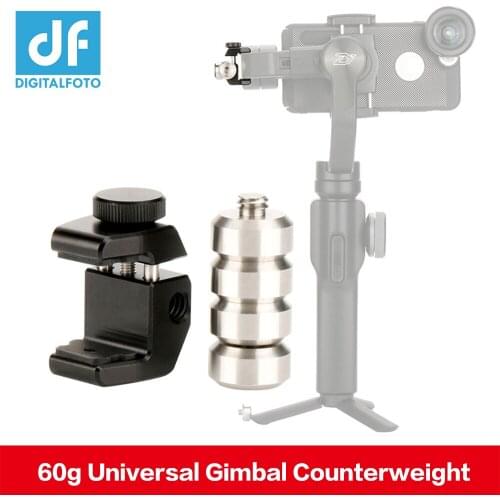 60g Universal Gimbal Counterweight Counter weight for Zhiyun Smooth 4 Q Feiyu G6 G6 Plus Dji OSMO Lens Blance Plate