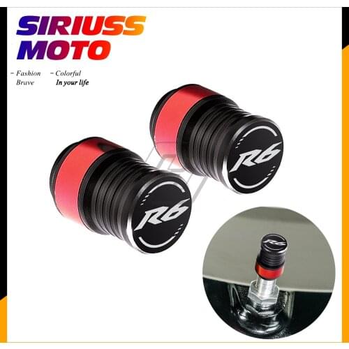 Motorcycle Accessories Valve Stem Cap Set Case for Yamaha R6 YZF-R6 Rim