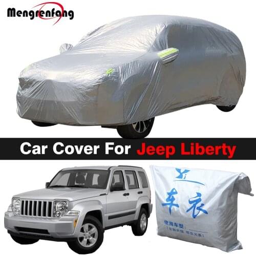 Full Car Cover For Jeep Liberty SUV Outdoor Sun Shade Anti-UV Snow Rain Dust Resistant Cover