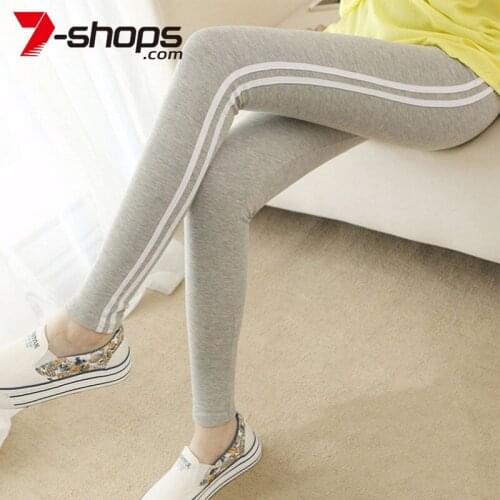 AECU Women Pants Spring Sweatpants Casual Mid Waist Pants Trousers Pantalon For Women White Striped Side Sweat Pencil Pants