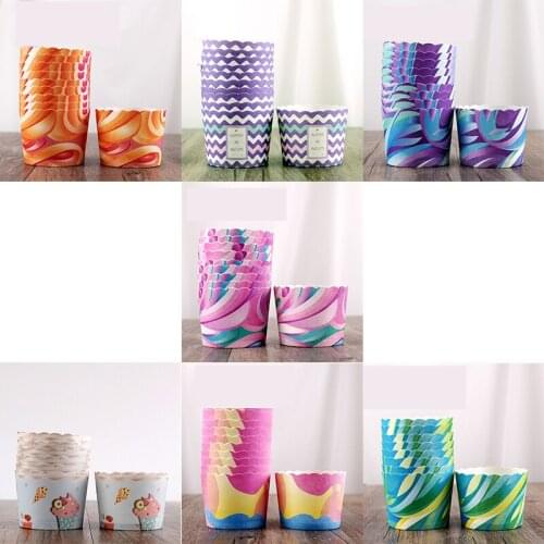 50/Set Cupcake Wrapper Paper Liners Muffin Cases Cup Cake Wedding Party Dessert Cupcake Decoration Tools