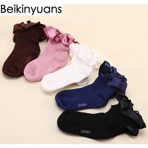 Children cotton lace socks girls Princess baby booties socks South Korea lace butterfly Princess socks girl spring summer cloth