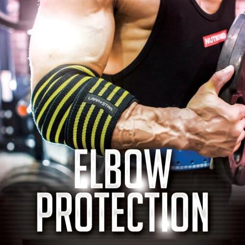 Elastic Elbow Brace Support Wraps Bandage Breathable Barbell Weigtlifting Elbow Arm Support Brace Protection Sleeve Protector