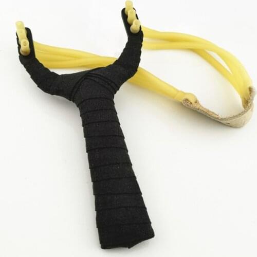 Hot sale stainless steel hunting slingshot sling shooting powerful catapult with rubber band outdoor shooting 2019 new