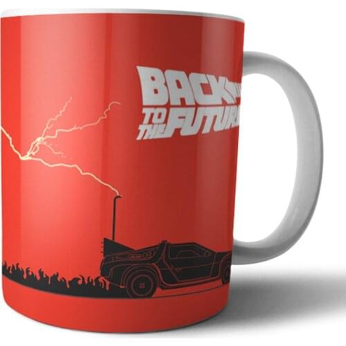 HERSEYSTORE Back To The Future Logos Mug Cup Cute Mugs Animated Cool Mugs Regular Size Beautiful Gift Tea Milk Coffee Cups Gift