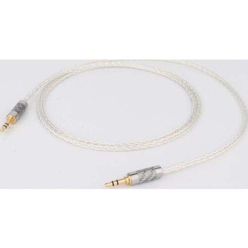 HIFI AUX Cable 8Cores OCC 3.5mm Male to Male 3.5 for Headphone amplifier audio cable