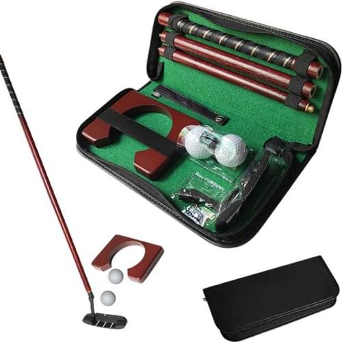 1Set Golf Putter Portable Mini Golf Equipment Practice Kit With Detachable Putter Ball For Indoor Golf Putter Training aids