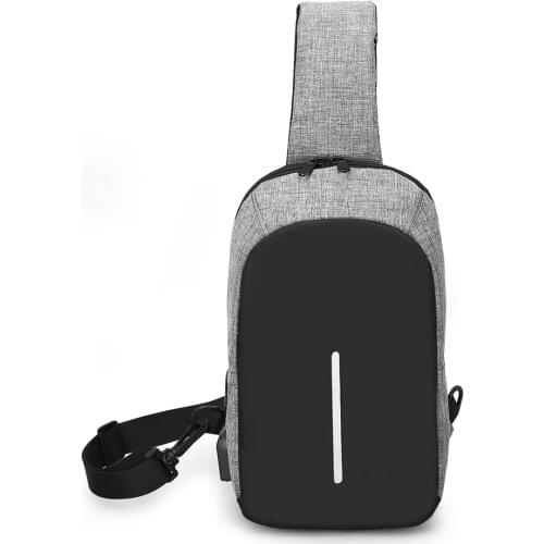 Creative USB Charge Shoulder Bags Multi-functional Chest Pack Antitheft Travel Crossbody Bag for Women Casual Sling Shoulder Bag