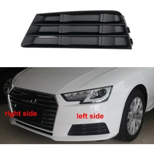 For Audi A4L 2017 2018 Low Configuration Fog Light Cover Front Bumper Lower Grille Fog Lamp Cover