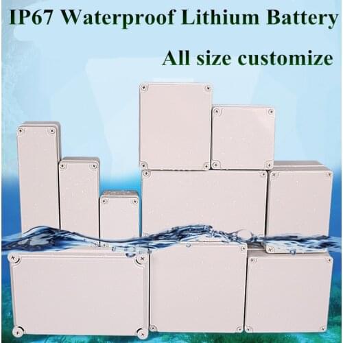 24V 50AH Lithium ion Battery 25.9V Li-ion Waterproof IP67 Box size case lipo for Solar energy outdoor street lights + 5A charger