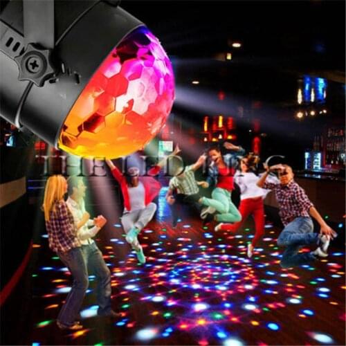 Wireless Control Mini RGB LED Crystal Magic Ball Stage Effect Lighting Lamp Bulb Party Disco Club DJ Light Show Lumiere