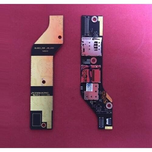 Genuine Sim & SD Memory Card Adapter Board For Lenovo Yoga Tablet 2-830F 830L YT2-830 Sim Card Reader Board FBLADE2_SUB_AN_H301