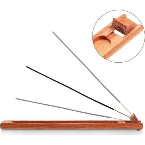 Natural Bamboo Material Stick Incense Plate Incense Holder Fragrant Ware Stick Incense Burner For Body Relaxation 1 piece