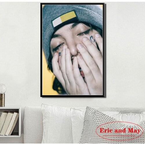 Rap Lil Xan Hip Hop Music Star Singer Rapper Posters And Prints Canvas Painting Art Wall Pictures Aesthetic Room Decor Plakat