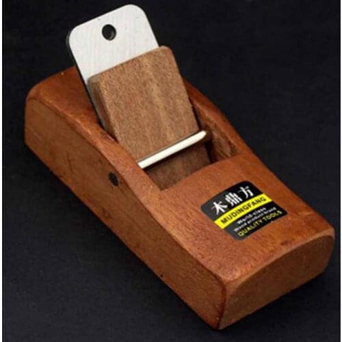 Woodworking Flat Plane Bottom Edged Wood Hand Planer Carpenter Woodcraft Tool steel blade sharp durable Mini convenient use