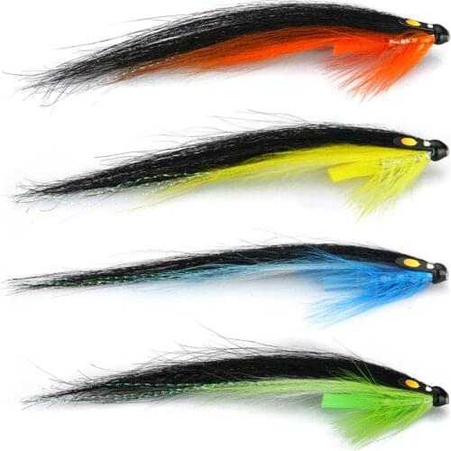 Tube Fly Posh Sunray Salmon Fishing Sea Trout Flies Plastic Tubes Selection(12-Pack)