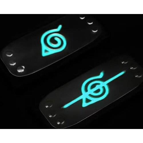 Luminous Anime Kakashi Headband Cosplay Costumes Accessories Toys Props Itachi Akatsuki Madara Anime Sign Headband Props Gifts
