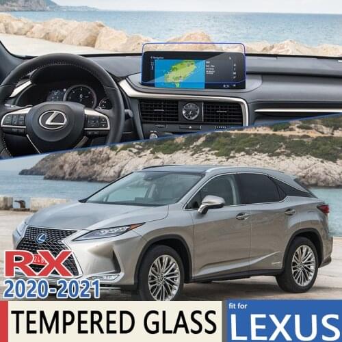 For Lexus RX L AL20 MK4 2020 2021 Car Navigation Ultra-Thin Film Perfect Tit Full Screen Protector Tempered Glass Accessories