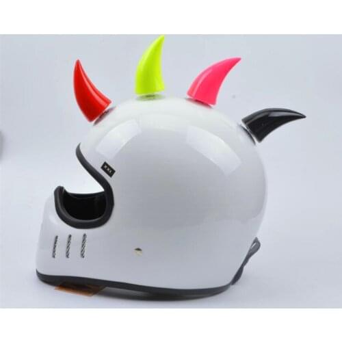 Universal Motorcycle Helmet Corner Plastic Resilient Silicone Suction Cup Soft Horn Decoration Headwear Rubber Horn Decoration