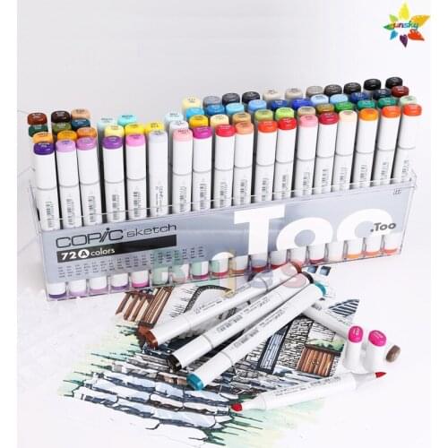Japan copic marker generation 1, 2, Ciao 3 alcohol oil skin color animation 24 36 72A B C D E color Art Oil Design marker set
